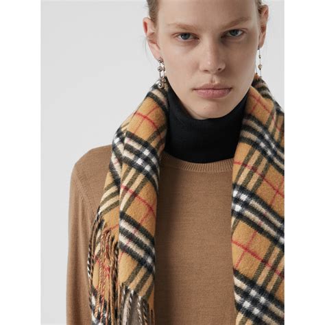 the burberry bandana in vintage check cashmere|Burberry .